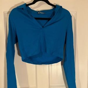 Zara long sleeve cropped top